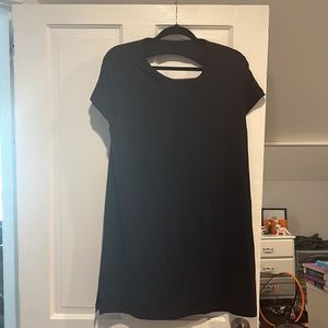 Lululemon On the Move Cotton Blend Open Back T-Shirt Dress